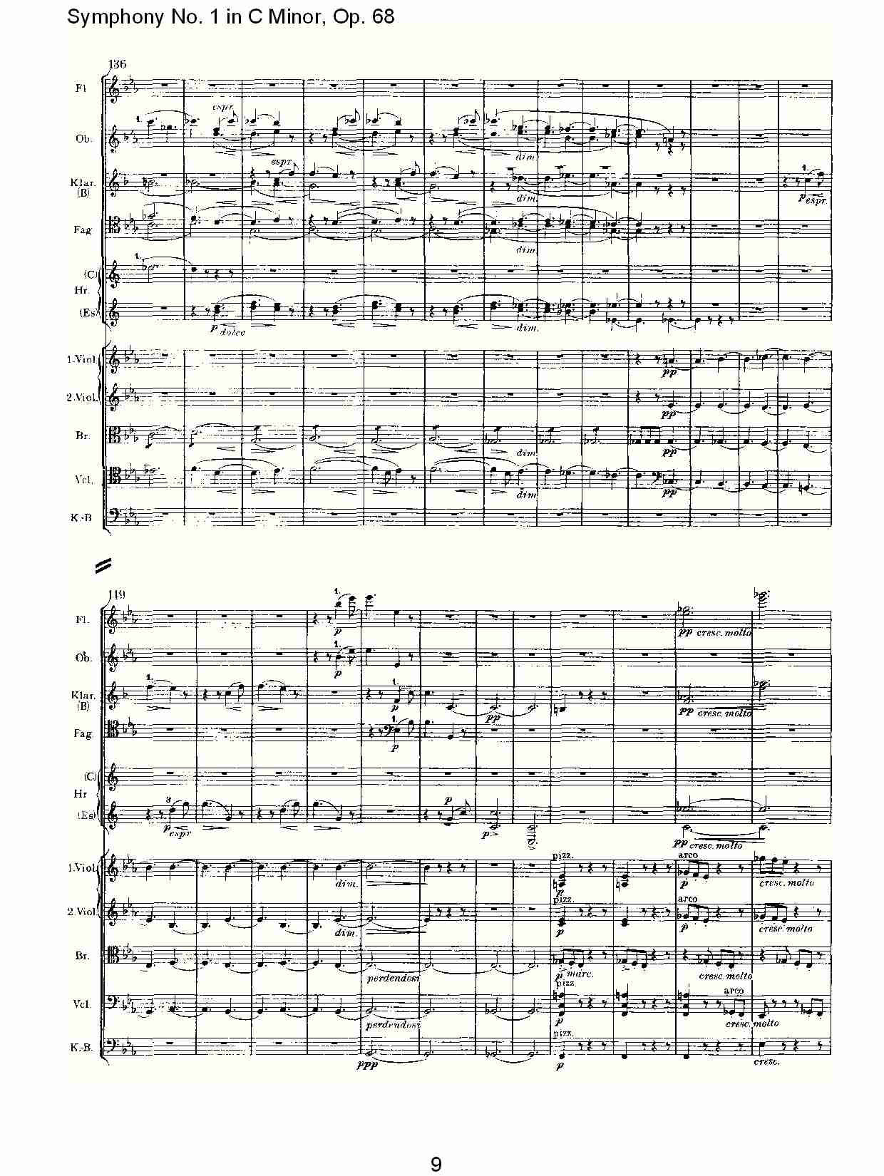 C小调第一交响曲, Op.68 第一乐章（二）.总谱（图4）
