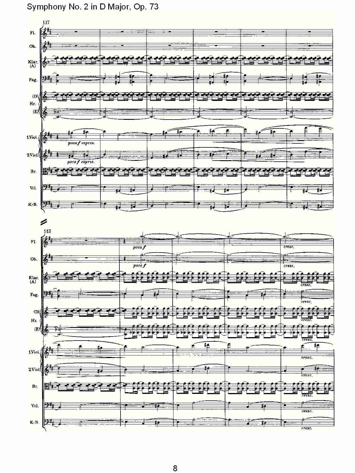 D大调第二交响曲, Op.73第一乐章（二）总谱（图3）