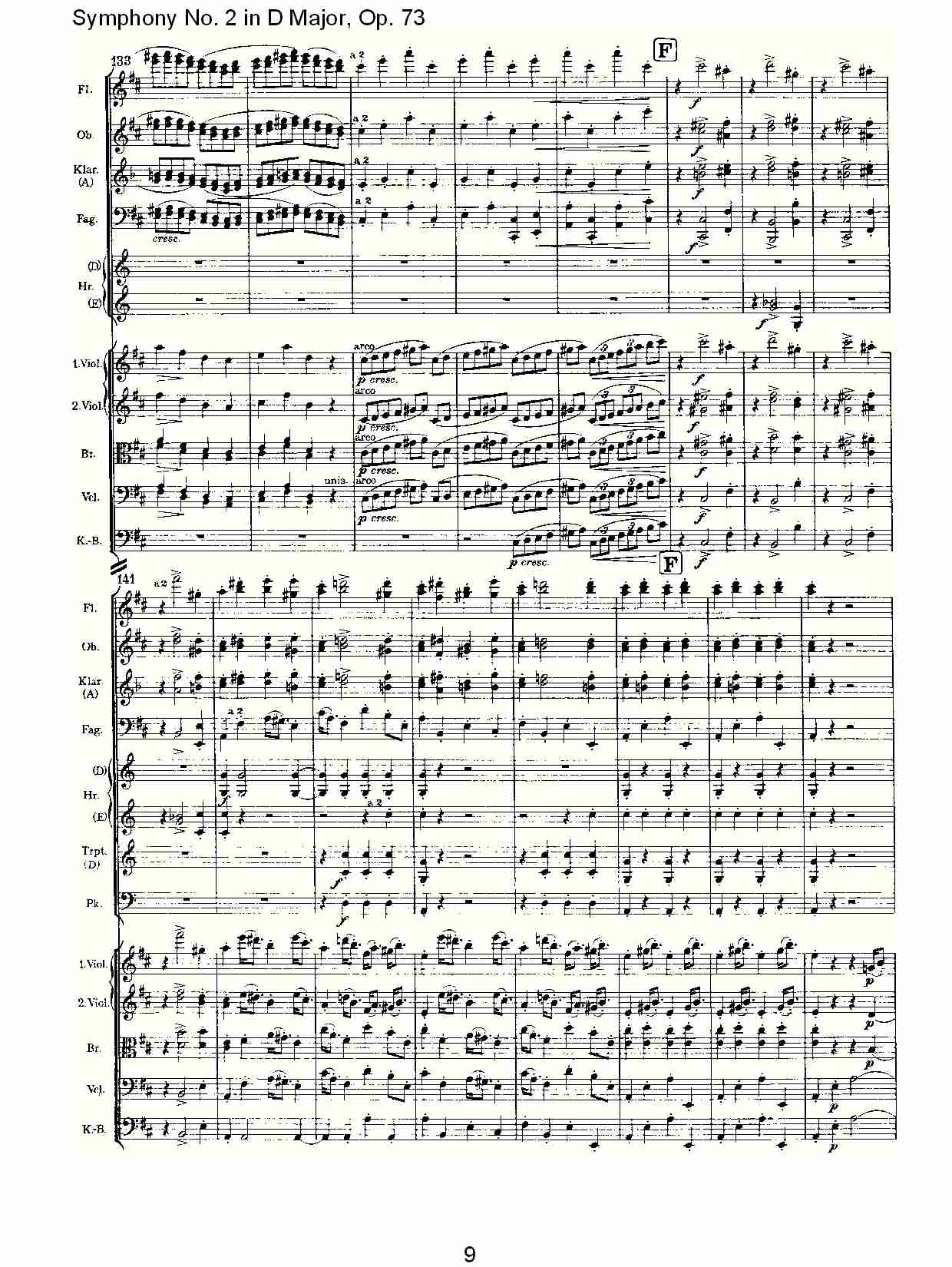 D大调第二交响曲, Op.73第四乐章（二）总谱（图4）