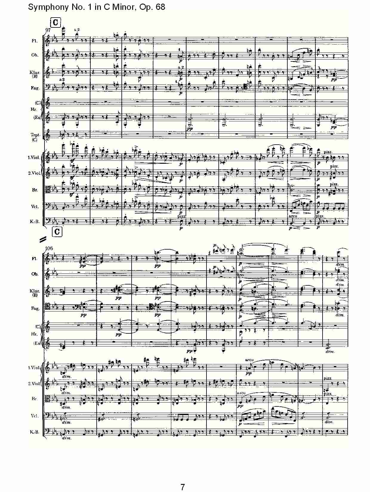 C小调第一交响曲, Op.68 第一乐章（二）.总谱（图2）