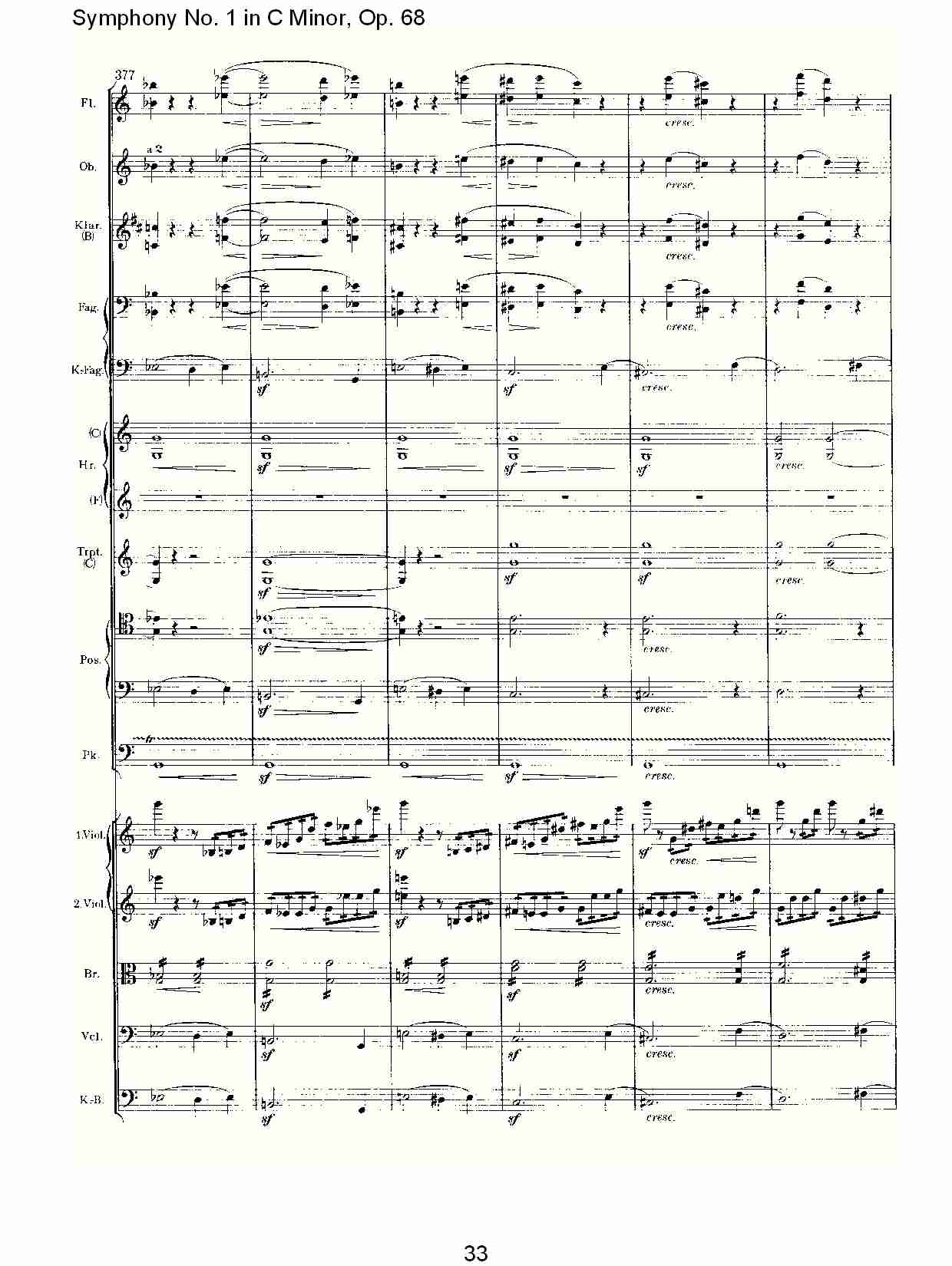 C小调第一交响曲, Op.68 第四乐章（七）总谱（图3）