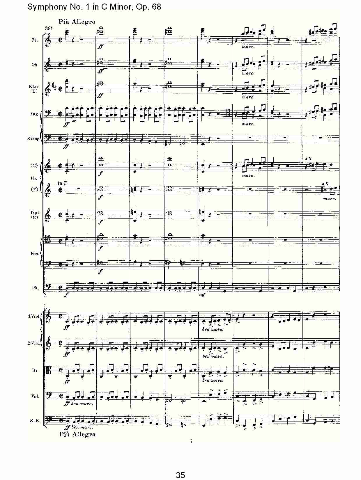 C小调第一交响曲, Op.68 第四乐章（七）总谱（图5）