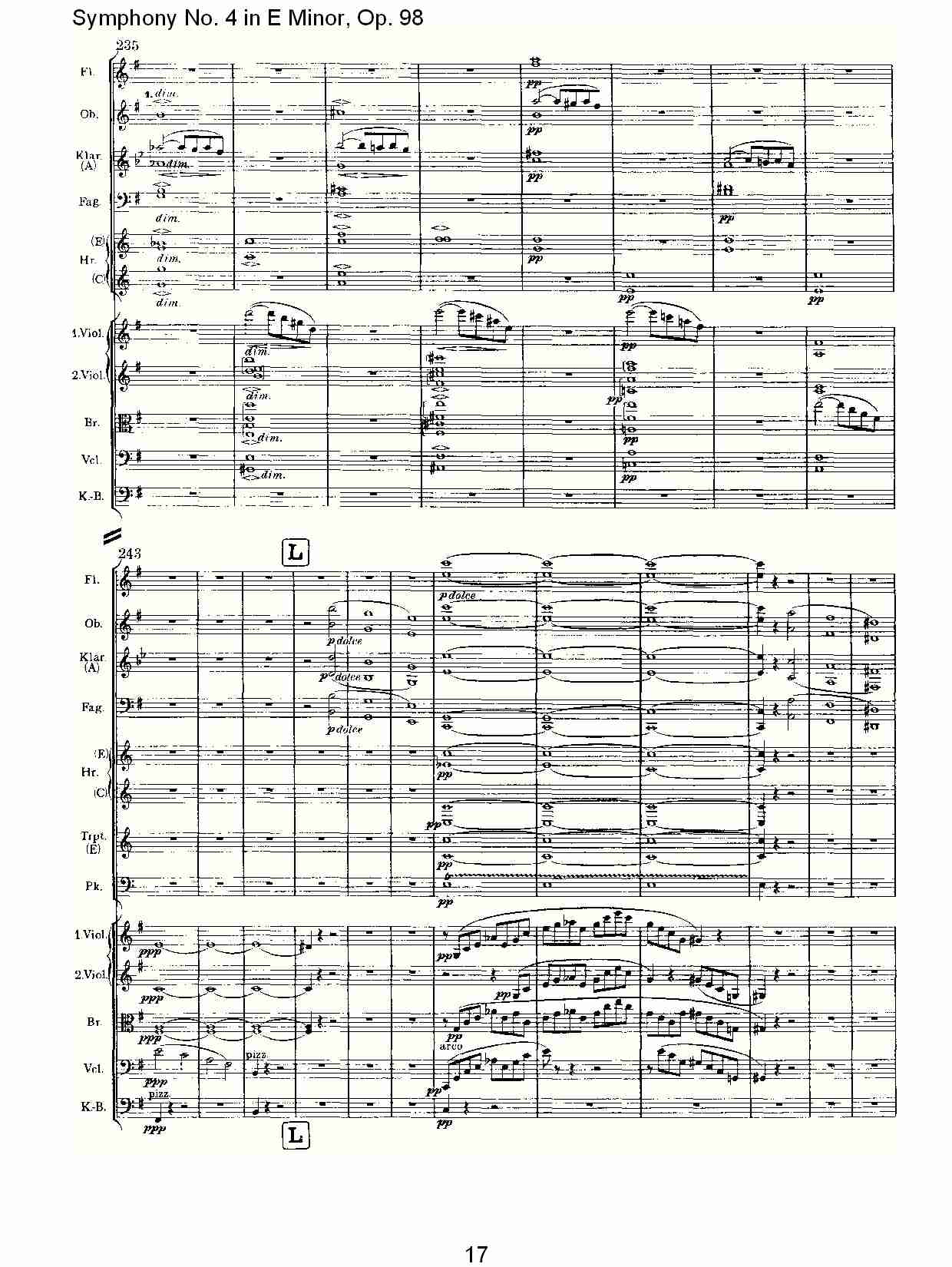 E小调第四交响曲, Op.98第一乐章（四）总谱（图2）