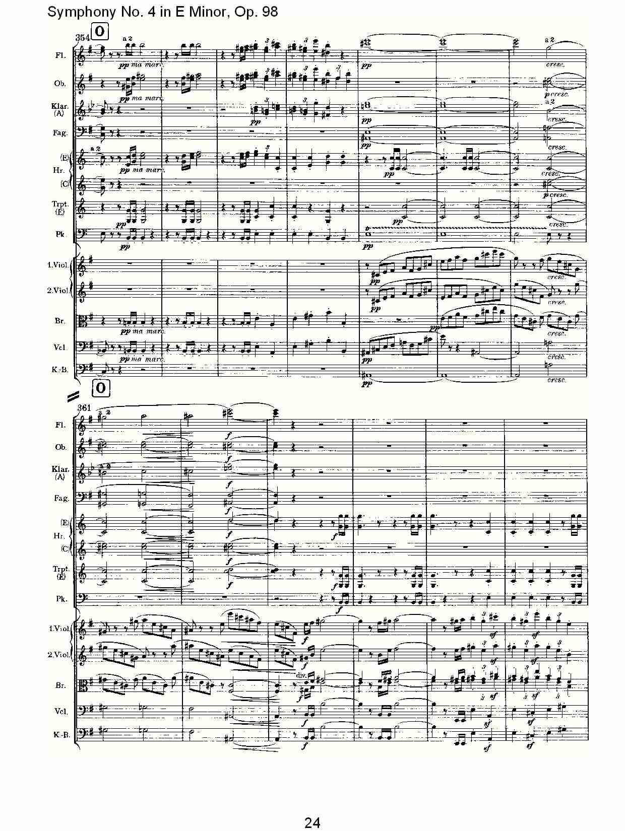 E小调第四交响曲, Op.98第一乐章（五）总谱（图4）