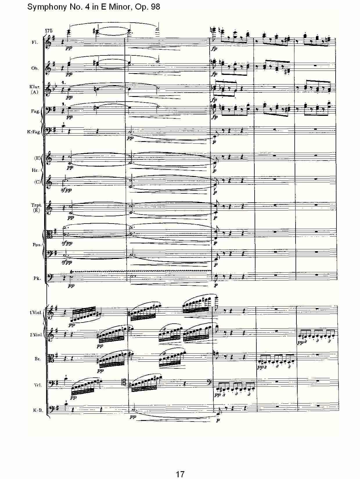 E小调第四交响曲, Op.98第四乐章（四）总谱（图2）