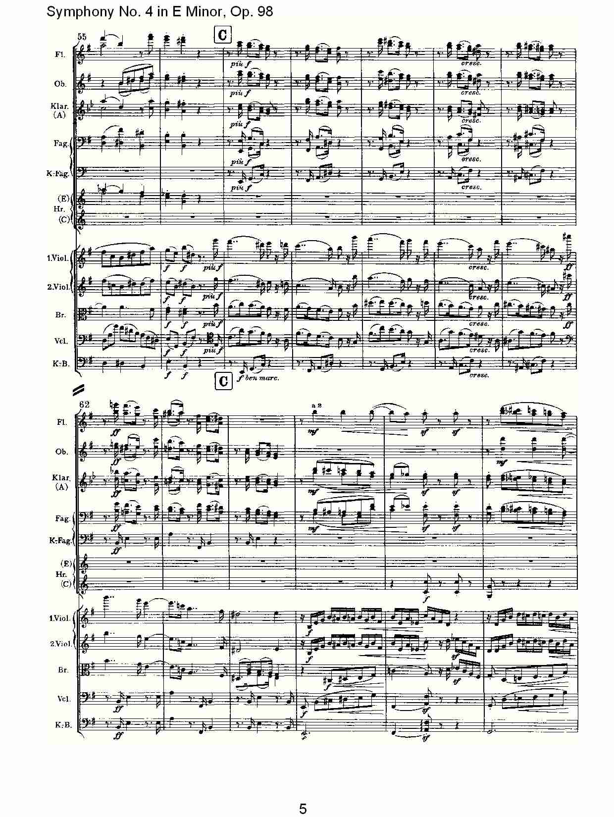 E小调第四交响曲, Op.98第四乐章（一）总谱（图6）
