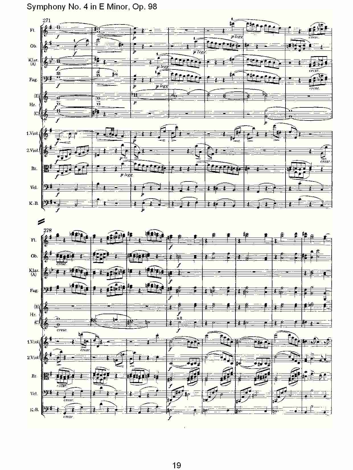 E小调第四交响曲, Op.98第一乐章（四）总谱（图4）