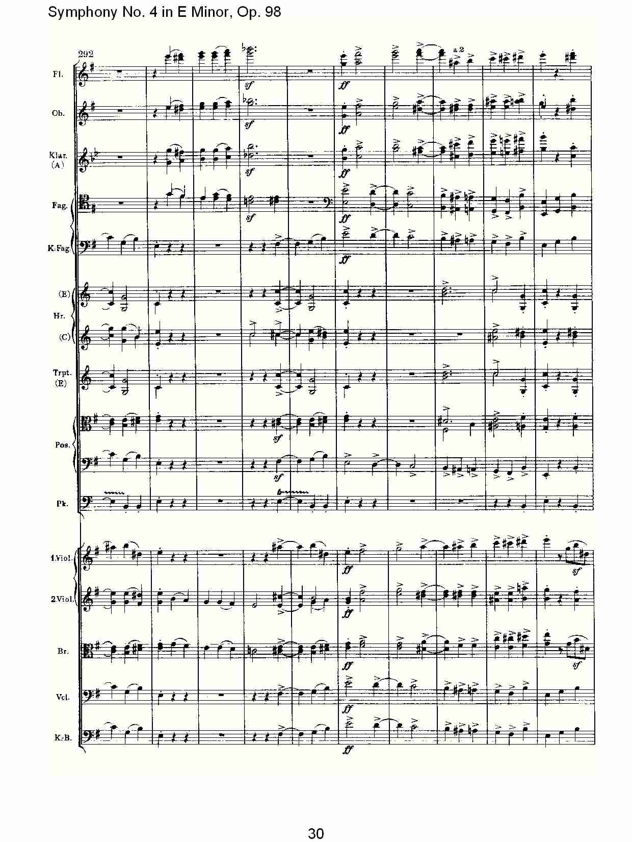 E小调第四交响曲, Op.98第四乐章（六）总谱（图5）