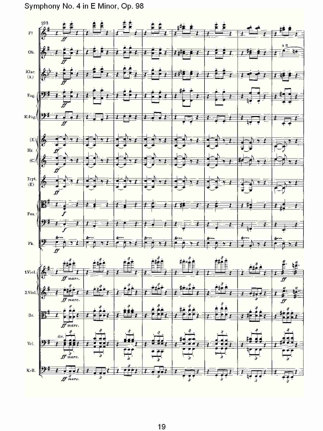 E小调第四交响曲, Op.98第四乐章（四）总谱（图4）
