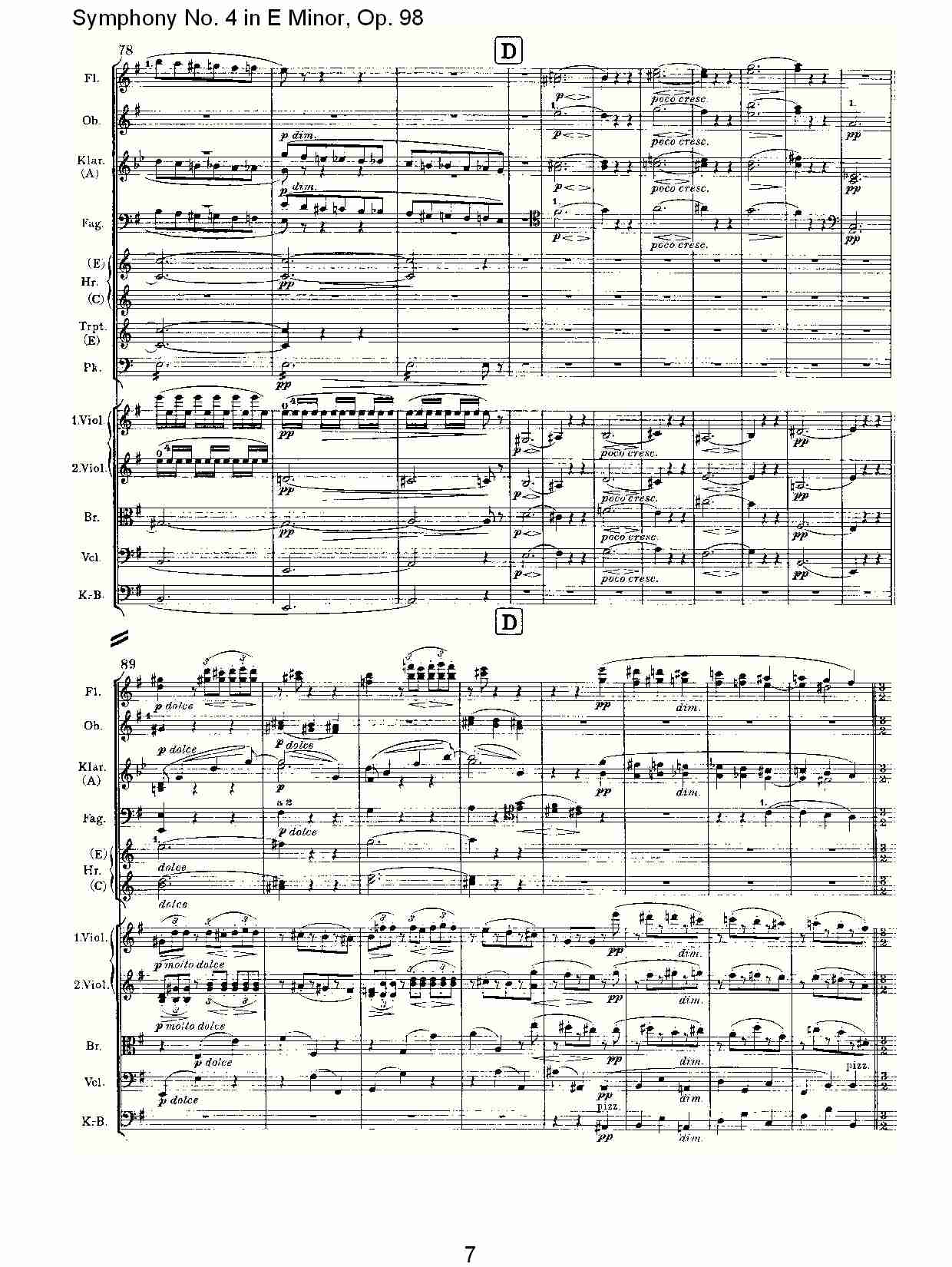E小调第四交响曲, Op.98第四乐章（二）总谱（图3）