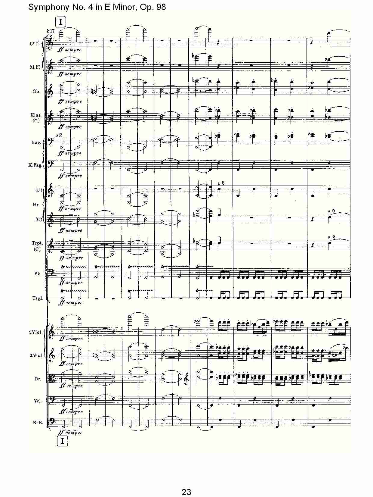 E小调第四交响曲, Op.98第三乐章（五）总谱（图3）