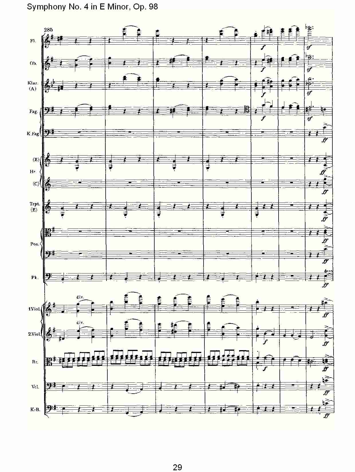E小调第四交响曲, Op.98第四乐章（六）总谱（图4）