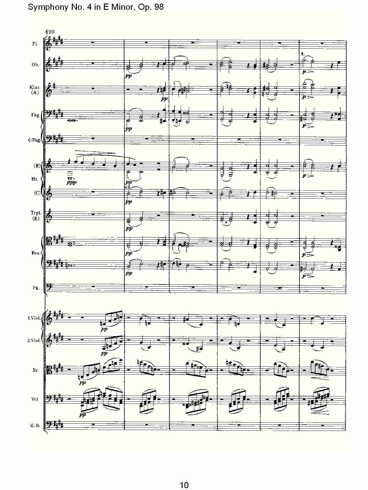 E小调第四交响曲, Op.98第四乐章（二）总谱（图6）