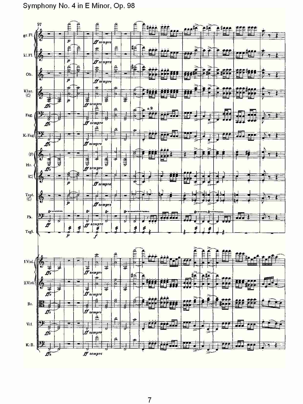E小调第四交响曲, Op.98第三乐章（二）总谱（图2）