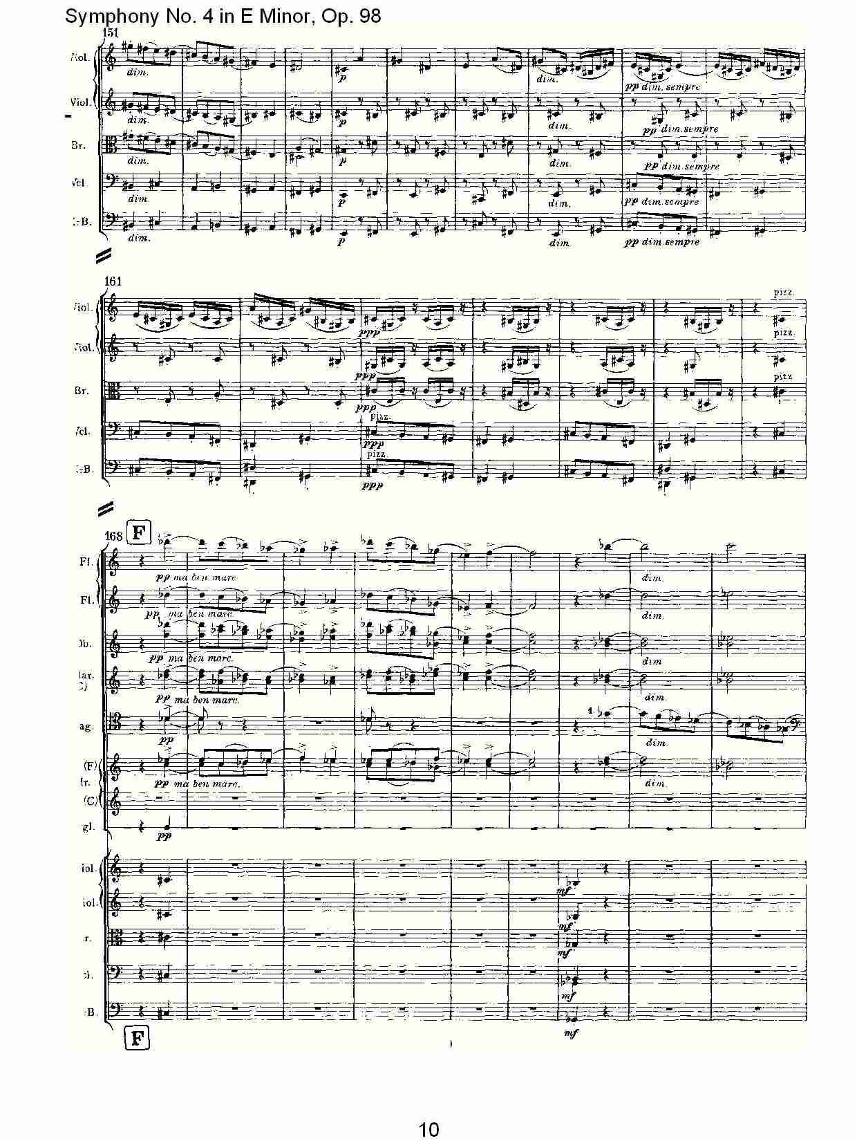 E小调第四交响曲, Op.98第三乐章（二）总谱（图5）