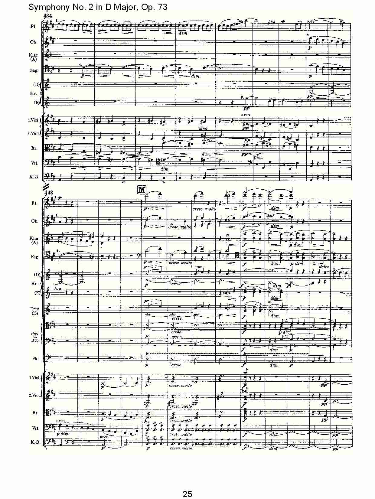 D大调第二交响曲, Op.73第一乐章（五）总谱（图5）