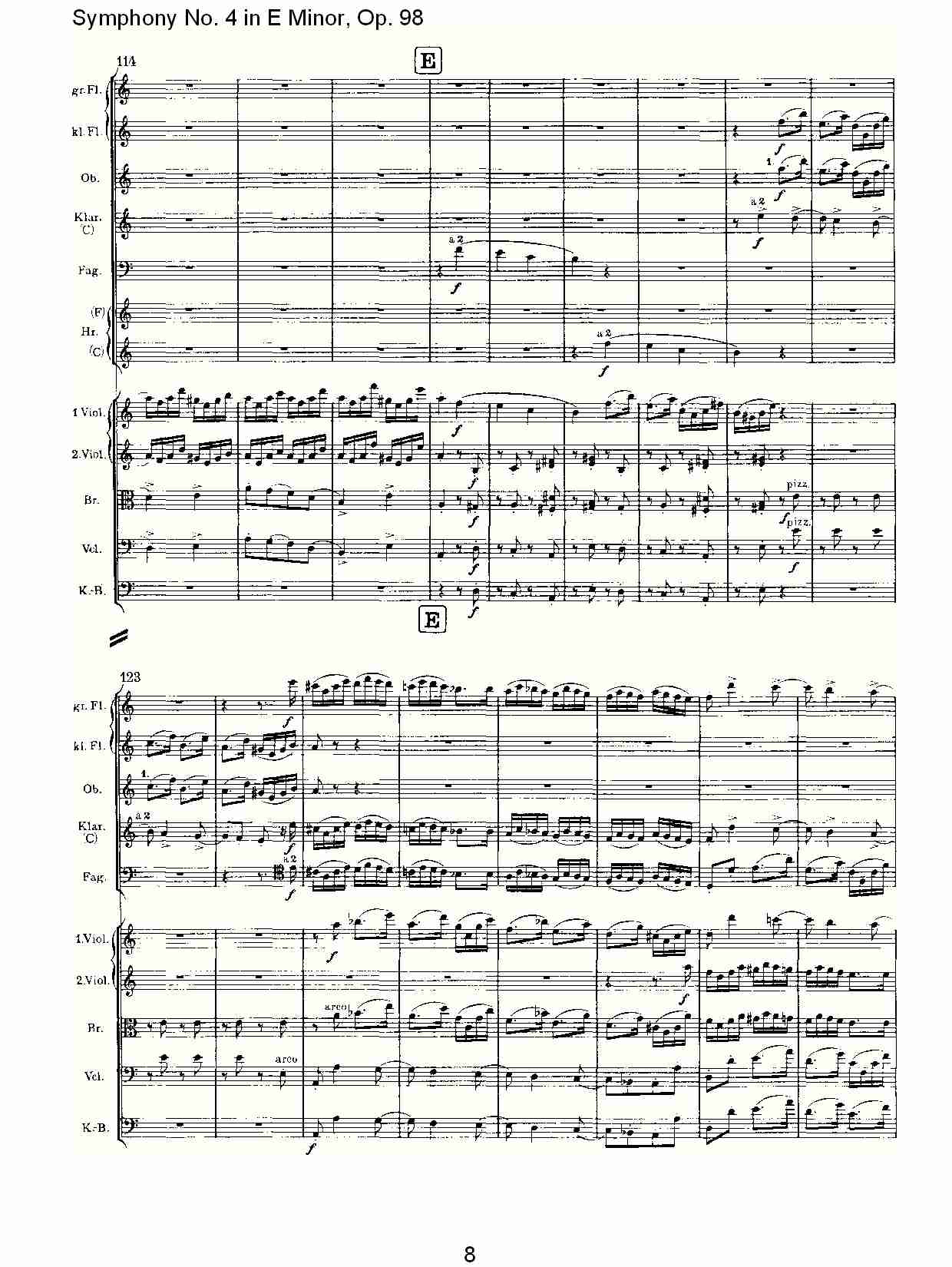 E小调第四交响曲, Op.98第三乐章（二）总谱（图3）