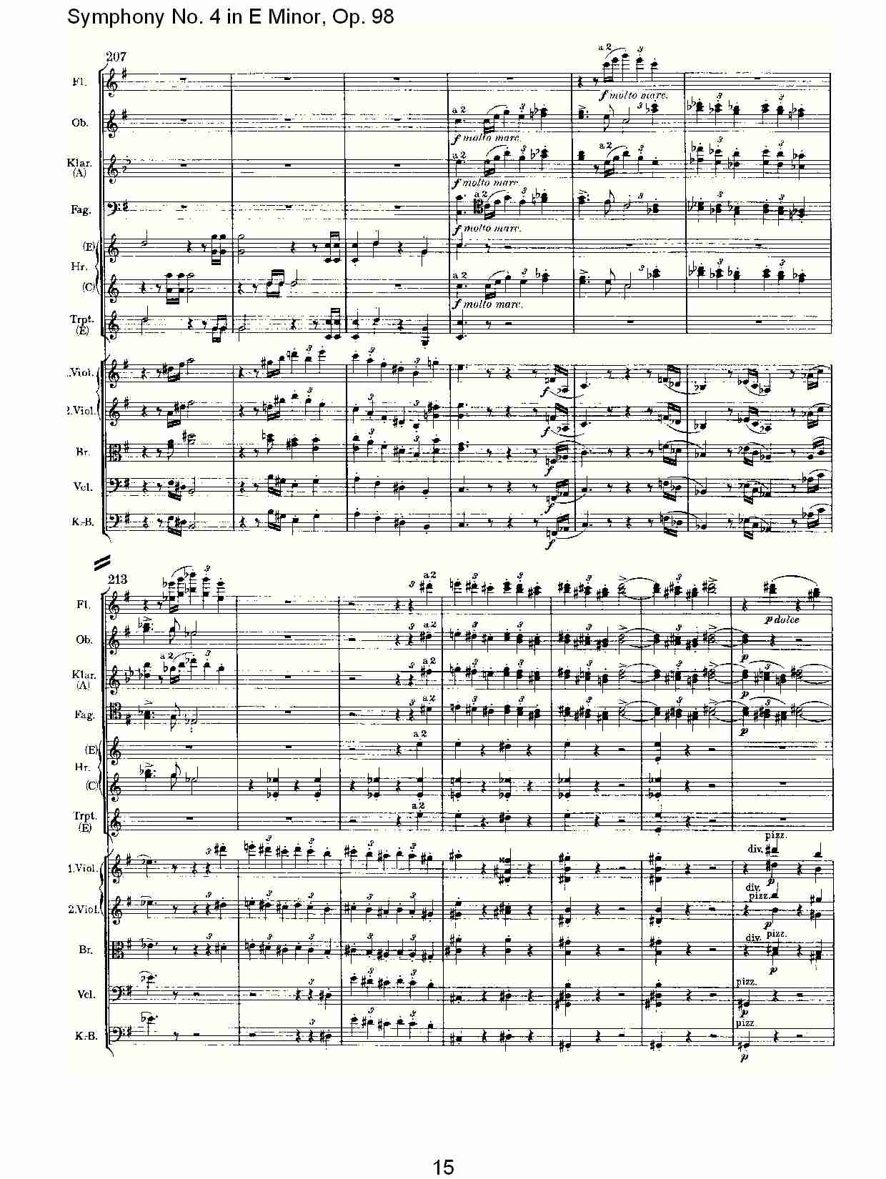 E小调第四交响曲, Op.98第一乐章（三）总谱（图5）