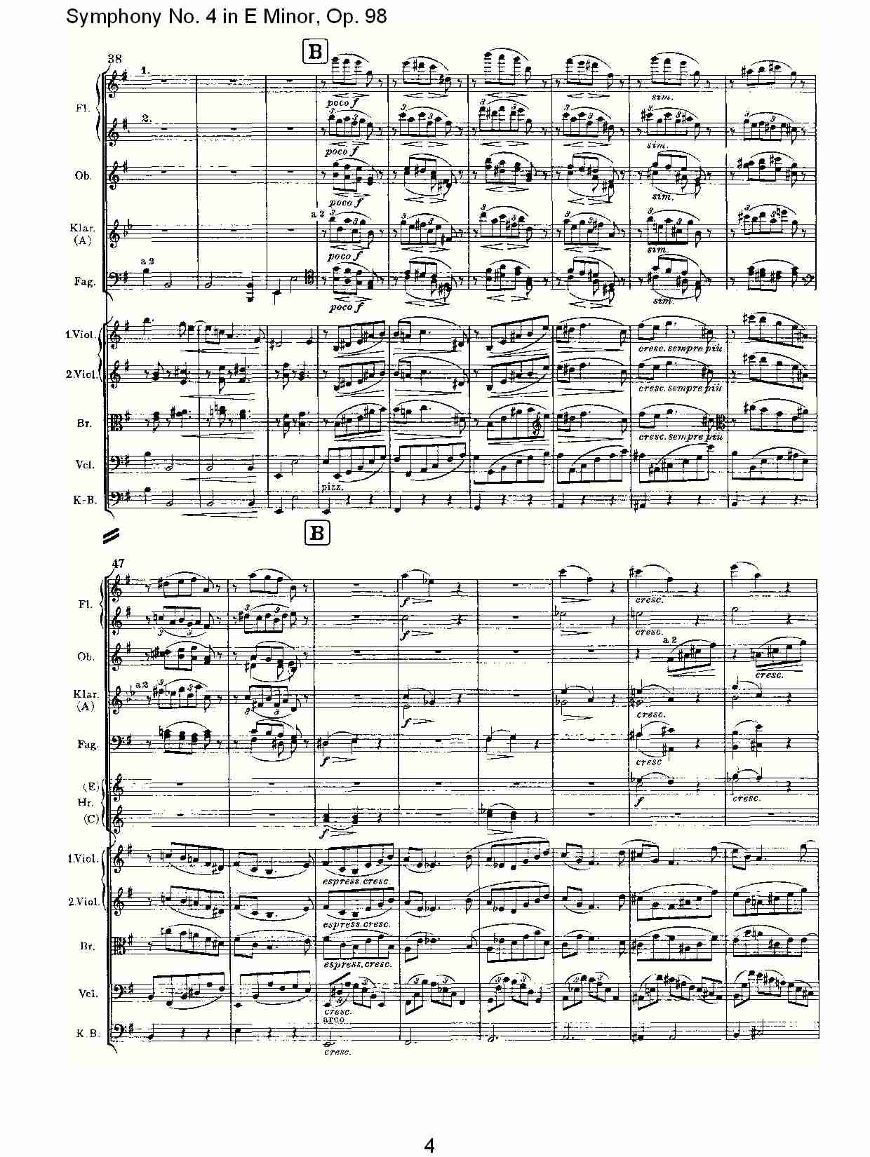 E小调第四交响曲, Op.98第四乐章（一）总谱（图5）