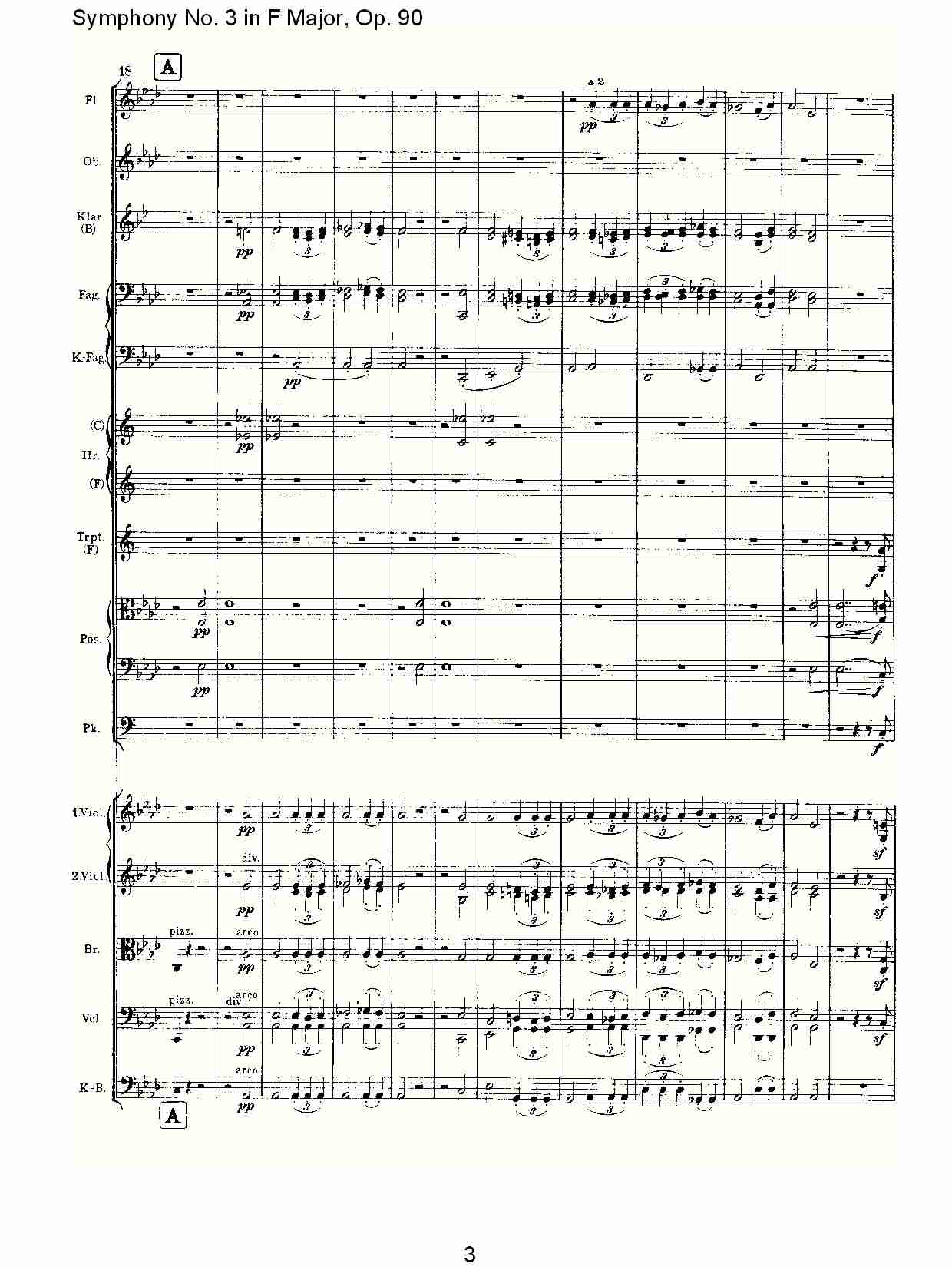 F大调第三交响曲, Op.90第四乐章（一）总谱（图3）