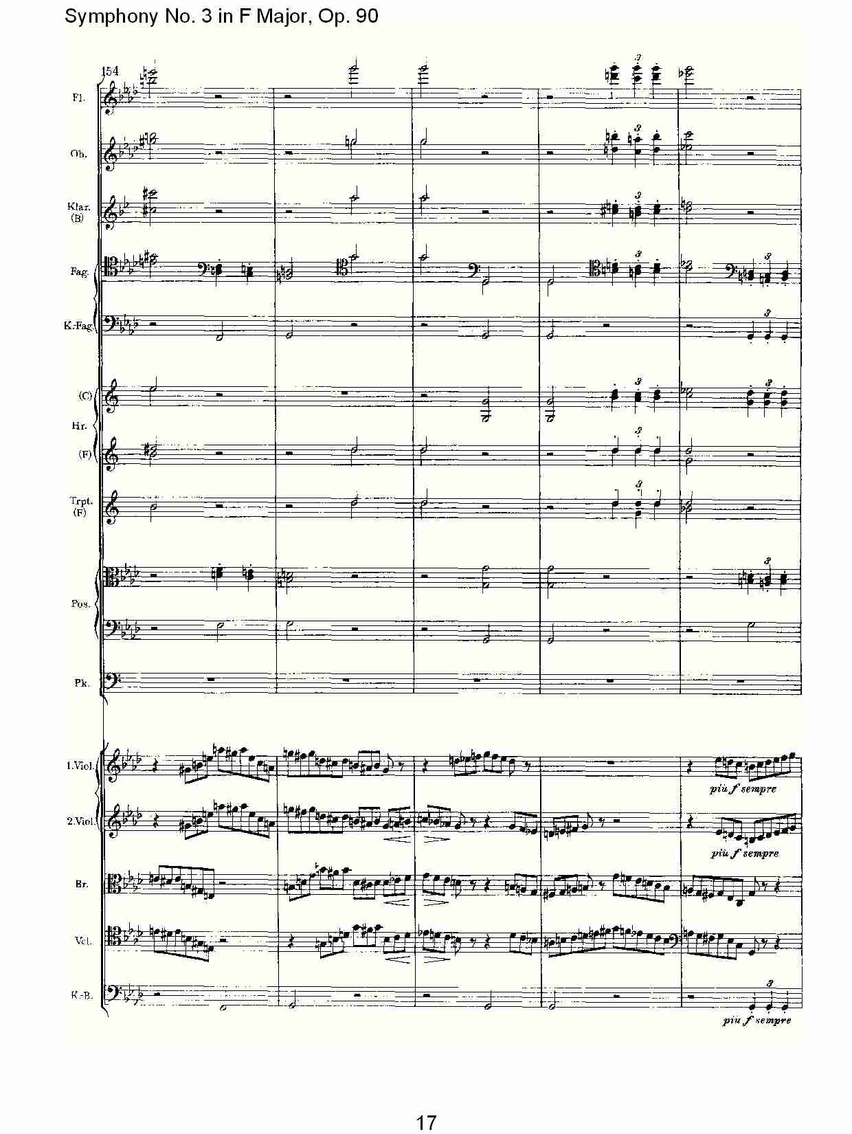 F大调第三交响曲, Op.90第四乐章（四）总谱（图2）
