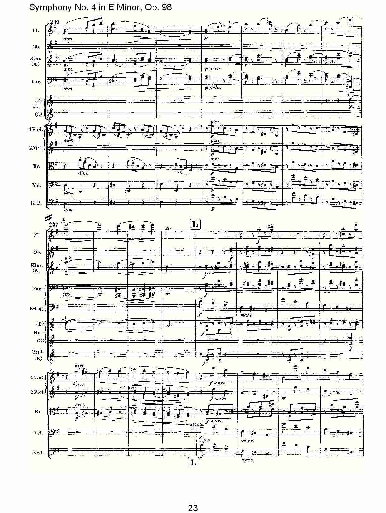 E小调第四交响曲, Op.98第四乐章（五）总谱（图3）