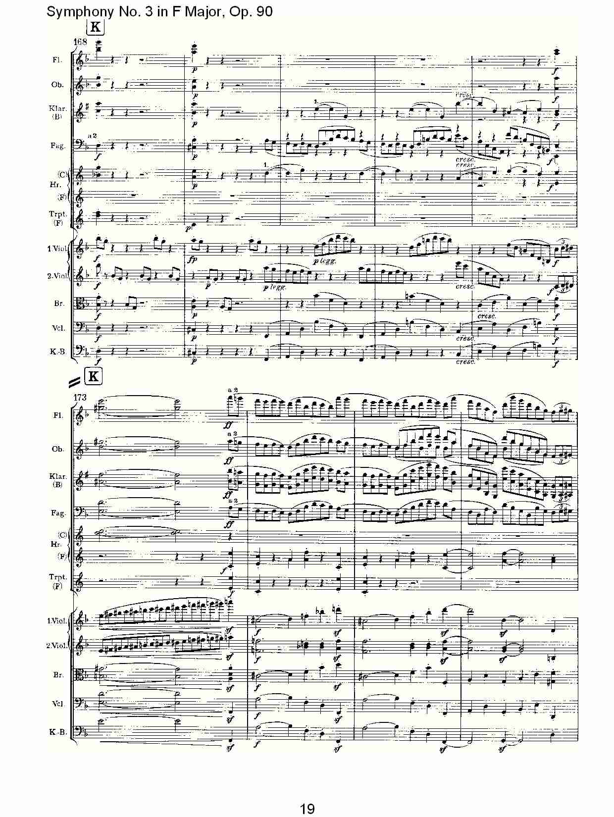 F大调第三交响曲, Op.90第一乐章（四）总谱（图5）