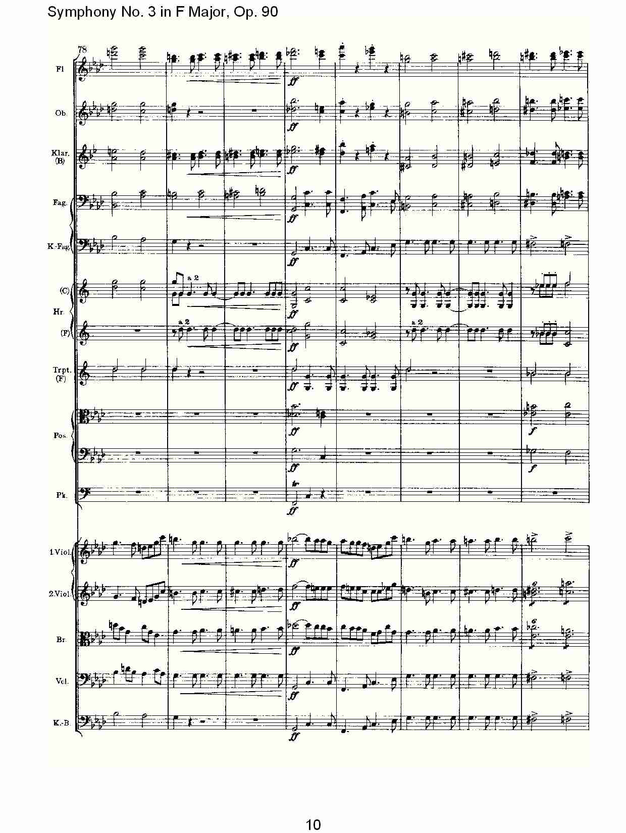 F大调第三交响曲, Op.90第四乐章（二）总谱（图5）