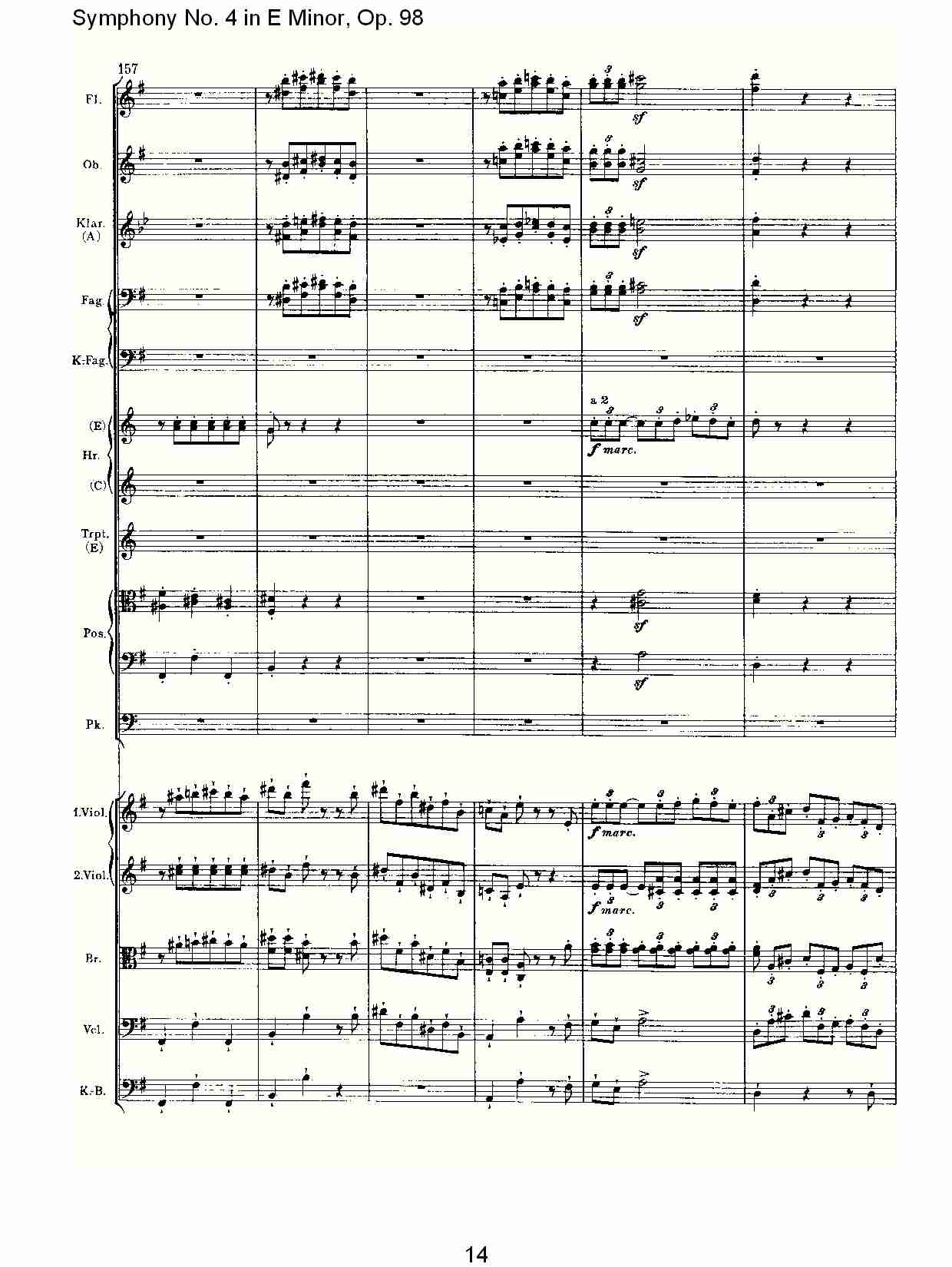 E小调第四交响曲, Op.98第四乐章（三）总谱（图4）