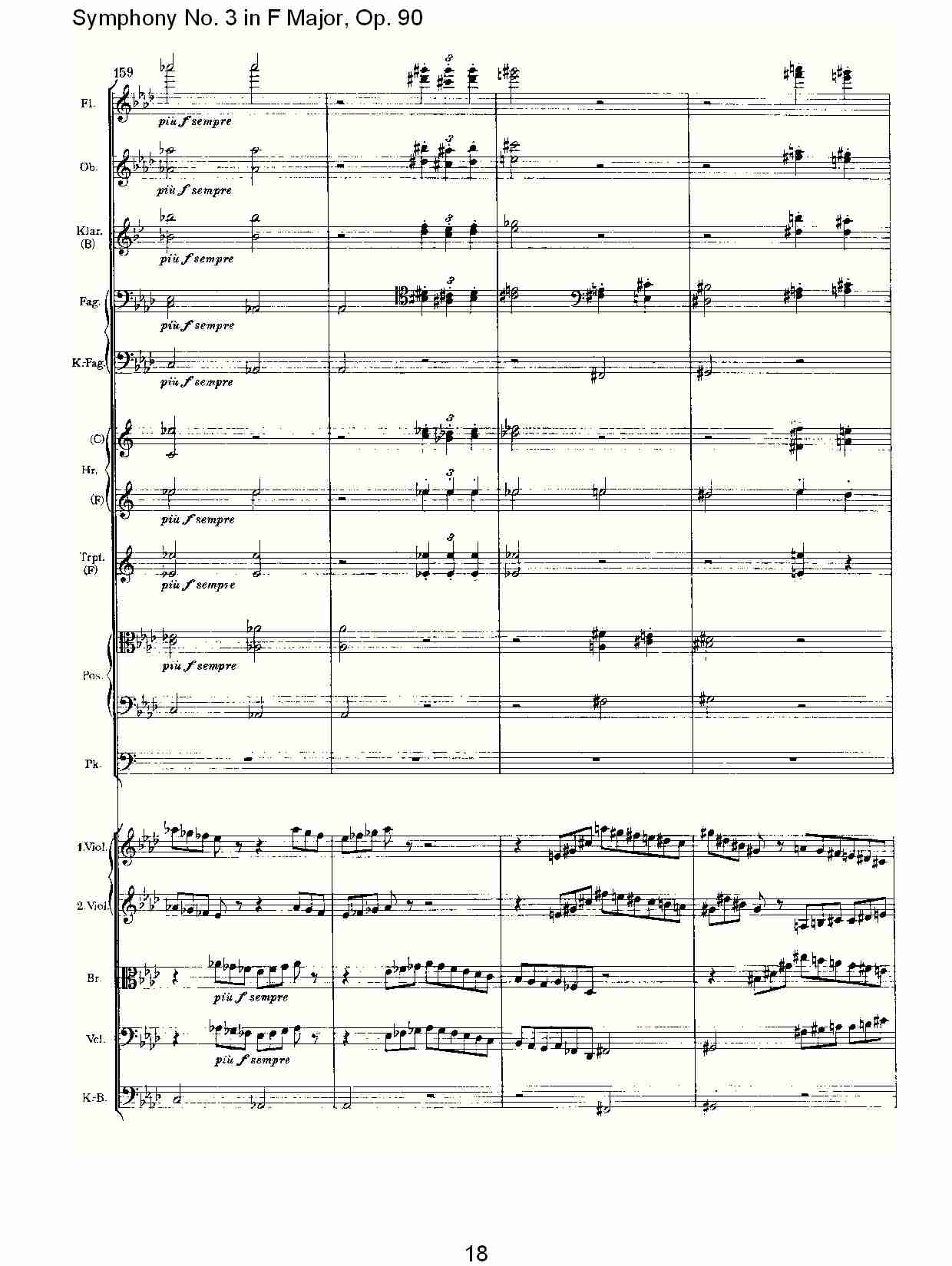 F大调第三交响曲, Op.90第四乐章（四）总谱（图3）
