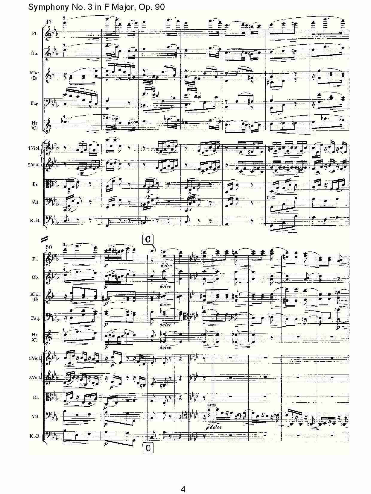 F大调第三交响曲, Op.90第三乐章（一）总谱（图5）