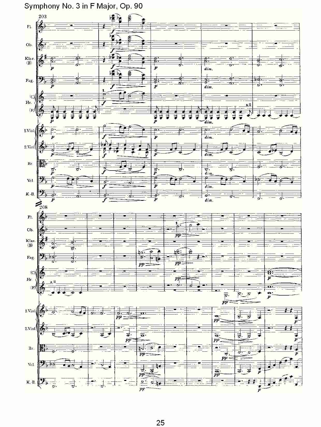 F大调第三交响曲, Op.90第一乐章（五）总谱（图6）