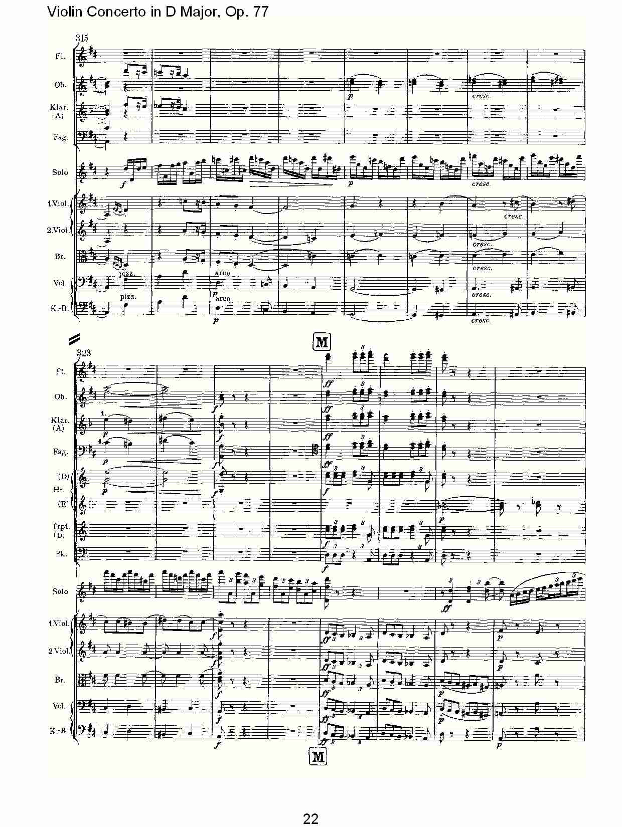 D大调小提琴协奏曲, Op.77第三乐章（五）总谱（图2）