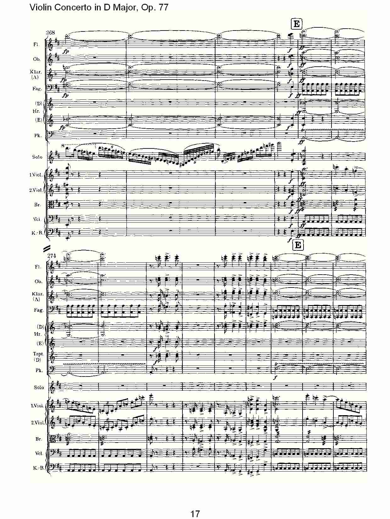 D大调小提琴协奏曲, Op.77第一乐章（四）总谱（图2）