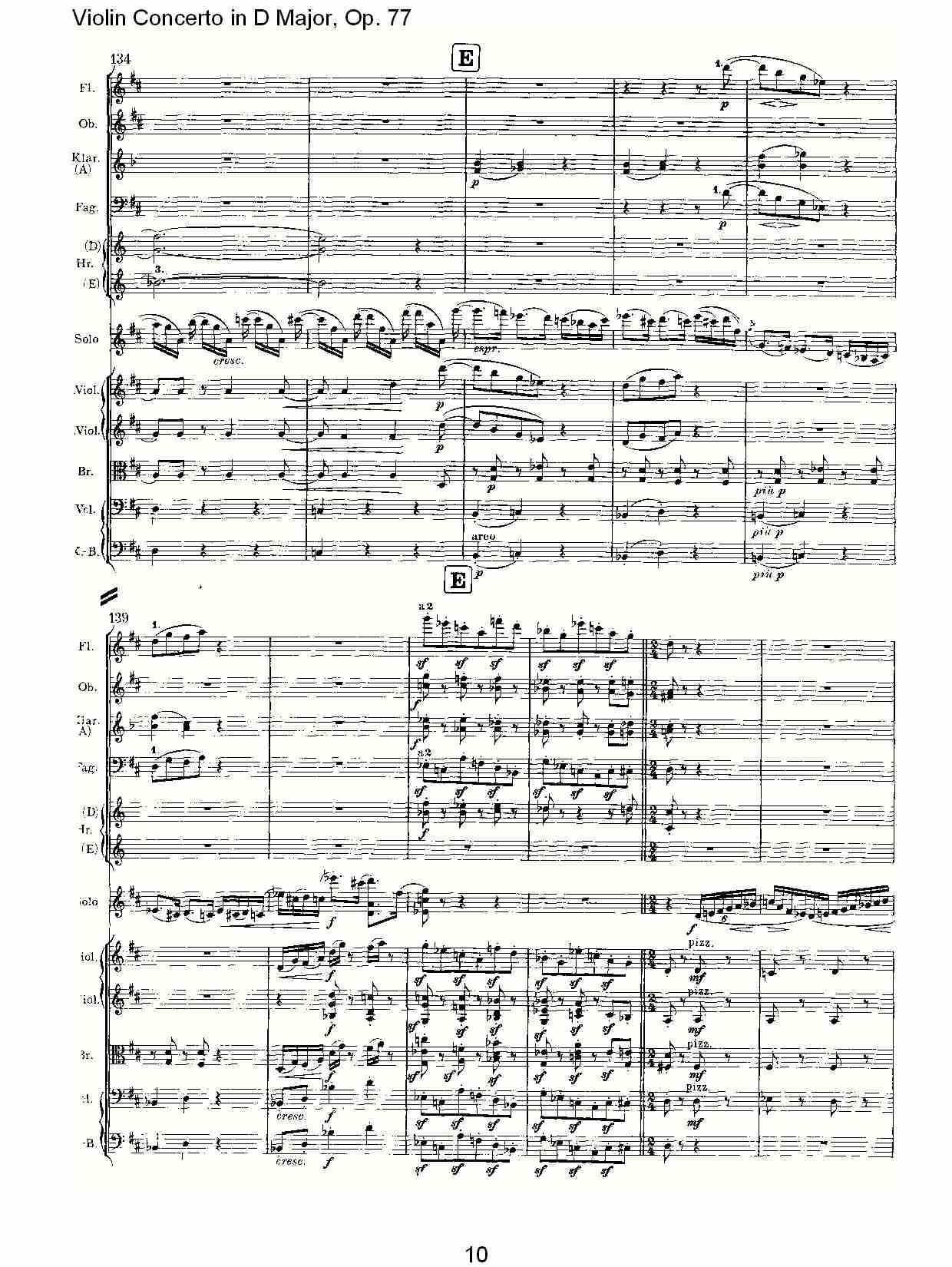 D大调小提琴协奏曲, Op.77第三乐章（二）总谱（图5）