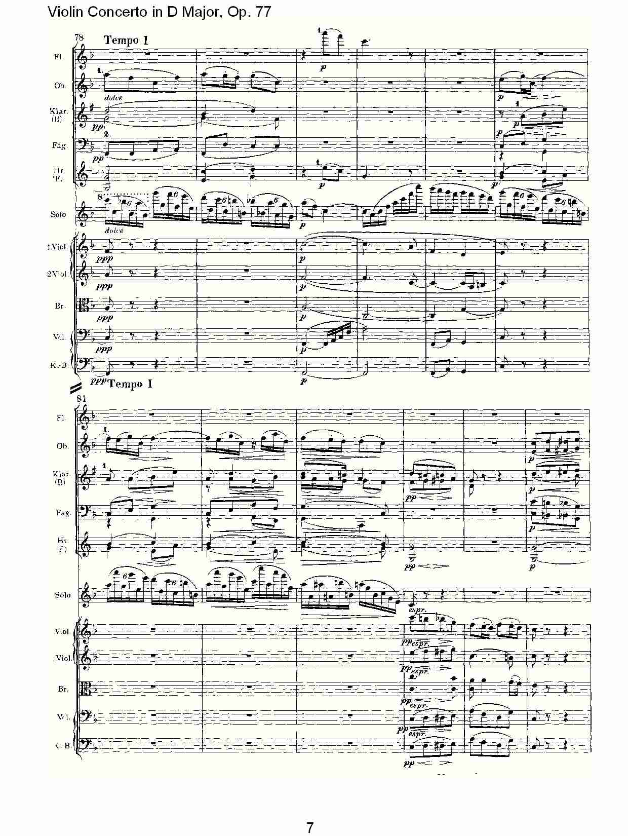 D大调小提琴协奏曲, Op.77第二乐章（二）总谱（图2）