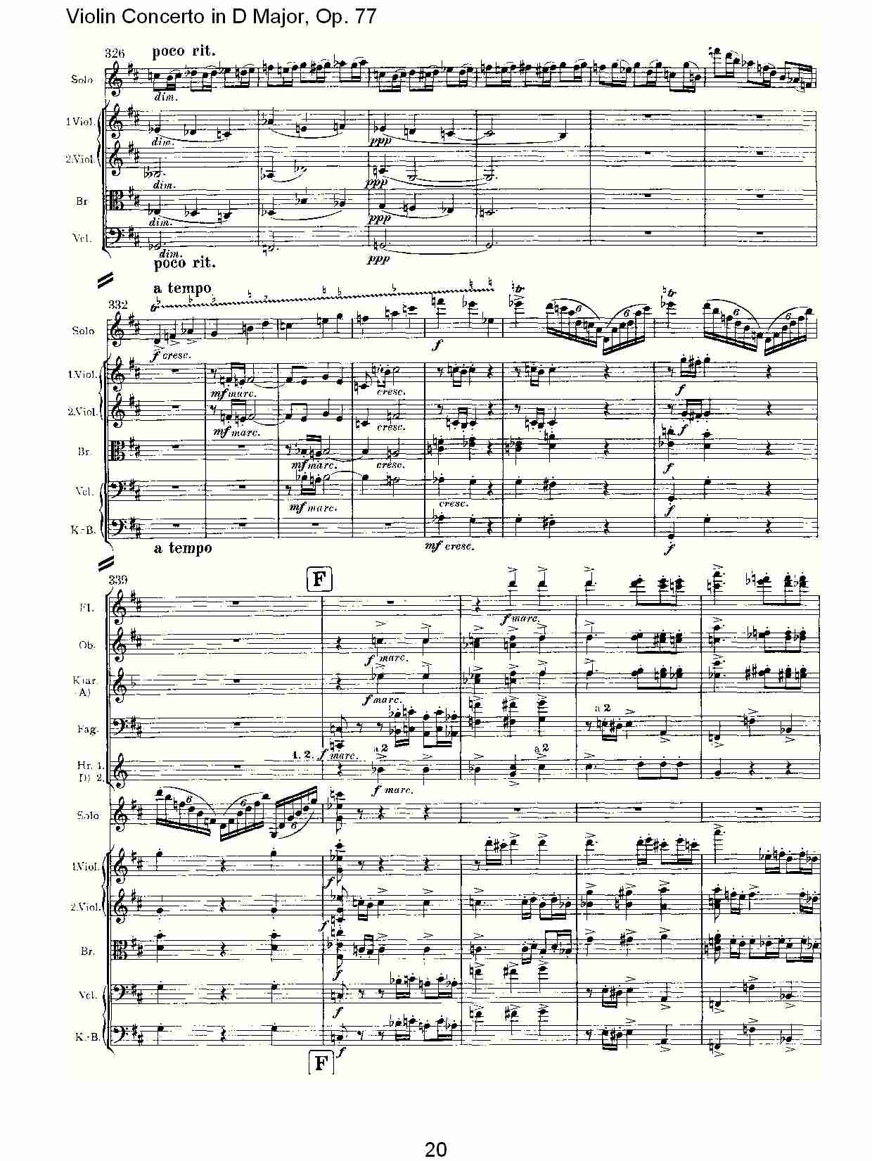 D大调小提琴协奏曲, Op.77第一乐章（四）总谱（图5）