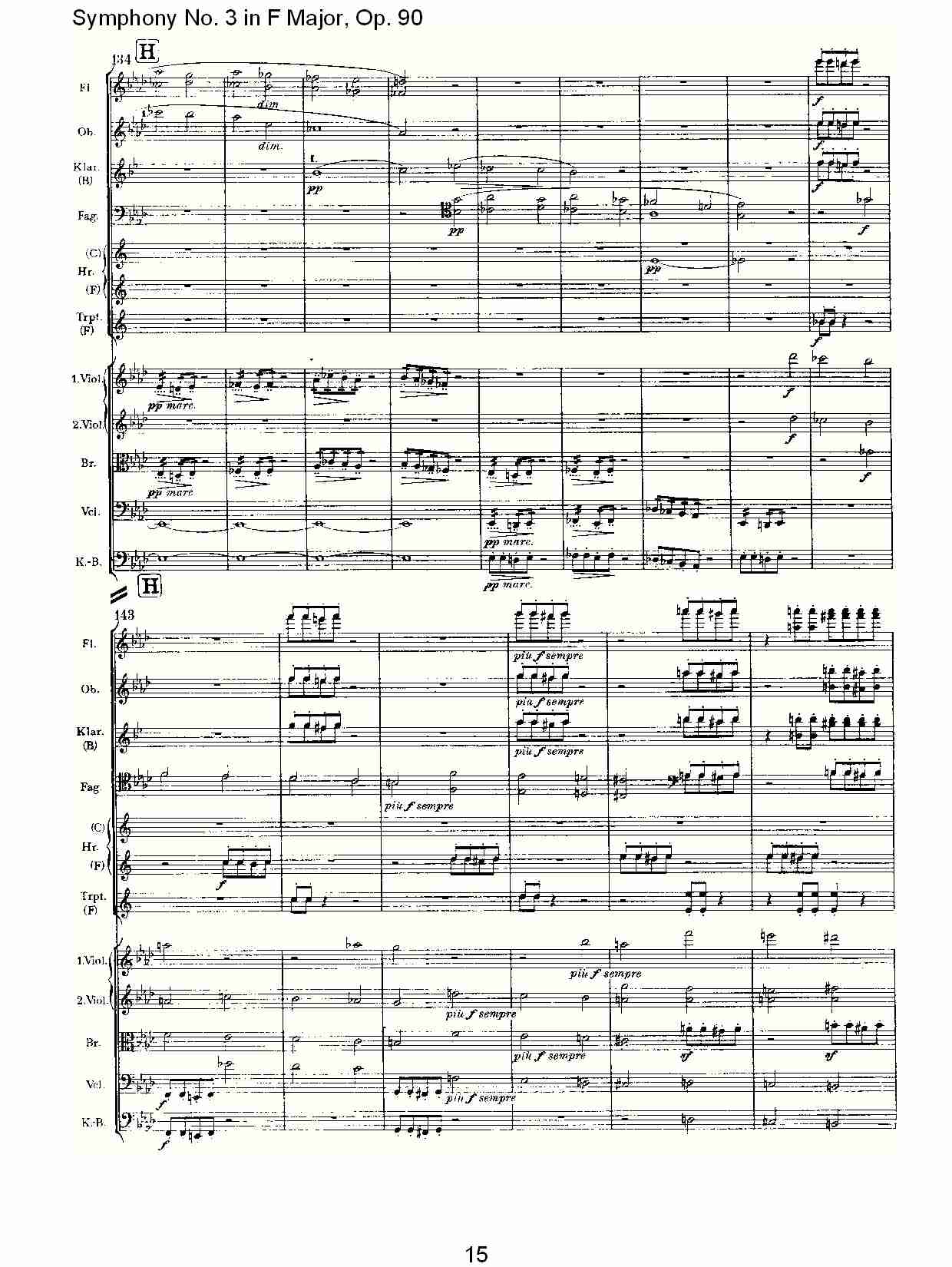F大调第三交响曲, Op.90第四乐章（三）总谱（图5）