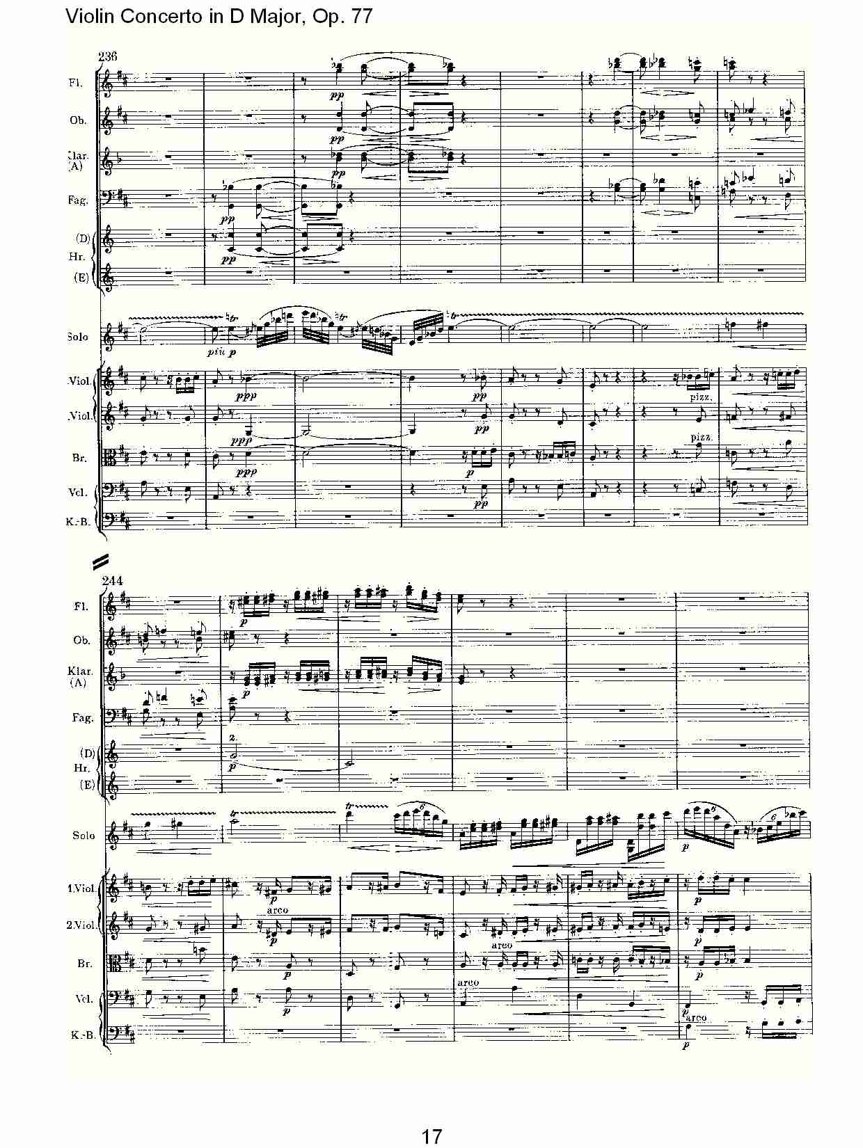 D大调小提琴协奏曲, Op.77第三乐章（四）总谱（图2）