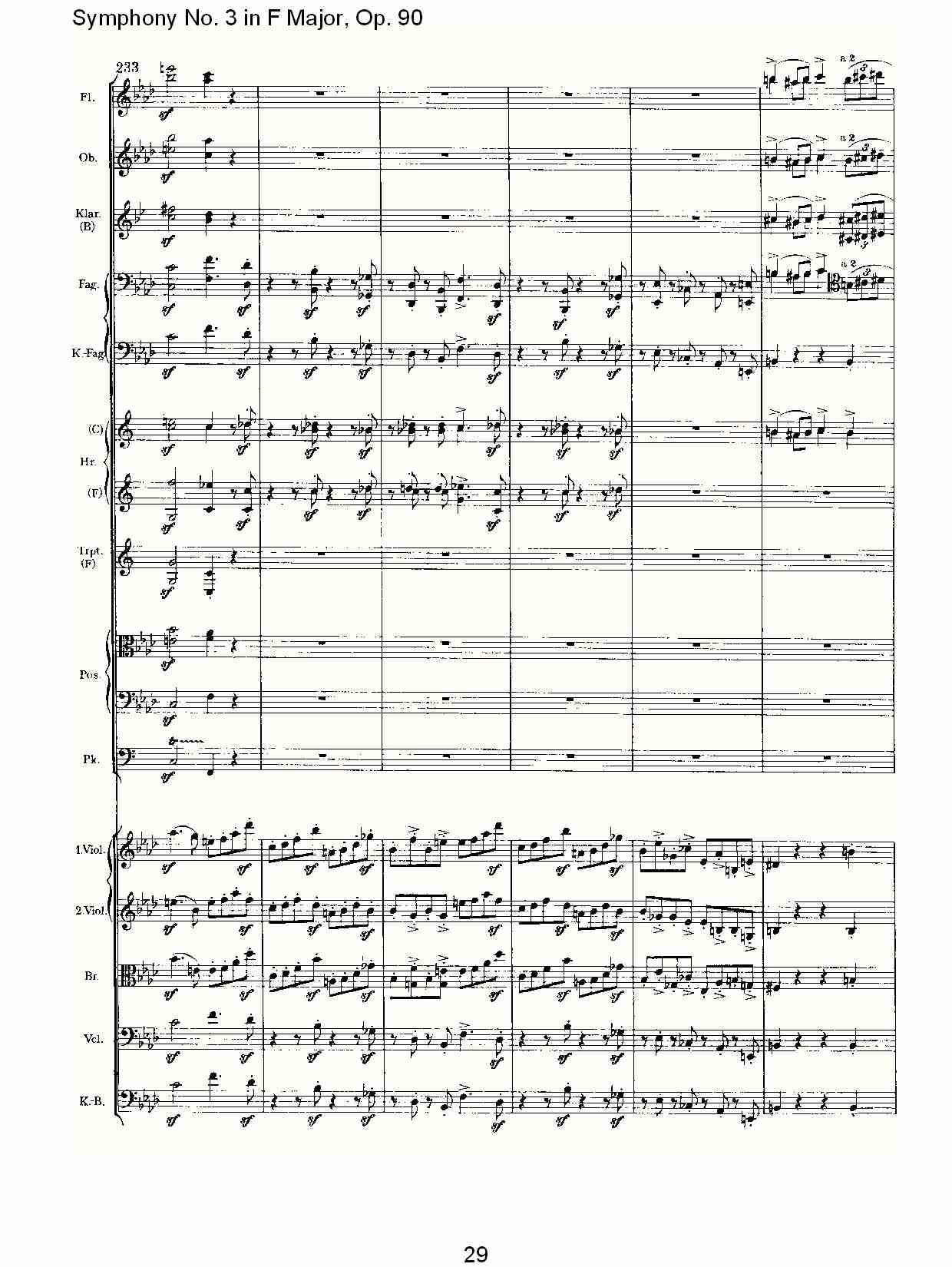 F大调第三交响曲, Op.90第四乐章（六）总谱（图4）