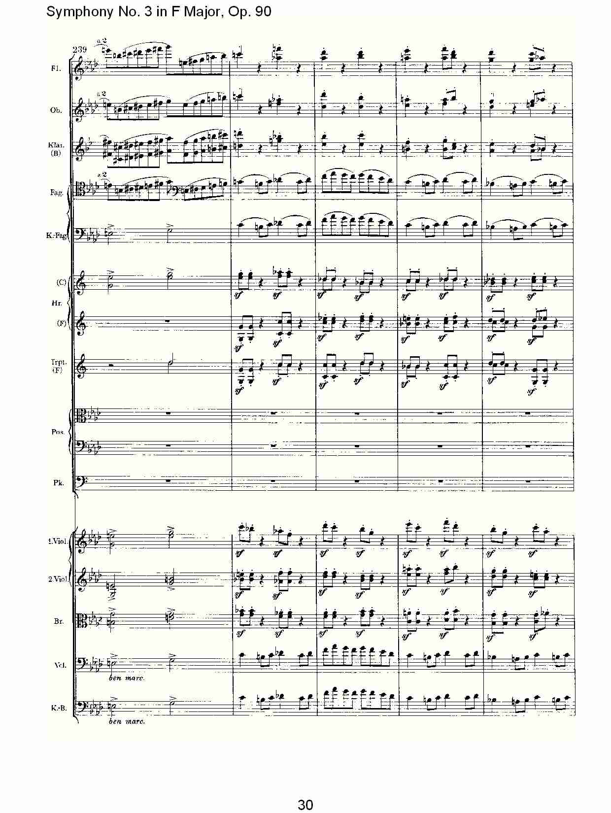 F大调第三交响曲, Op.90第四乐章（六）总谱（图5）