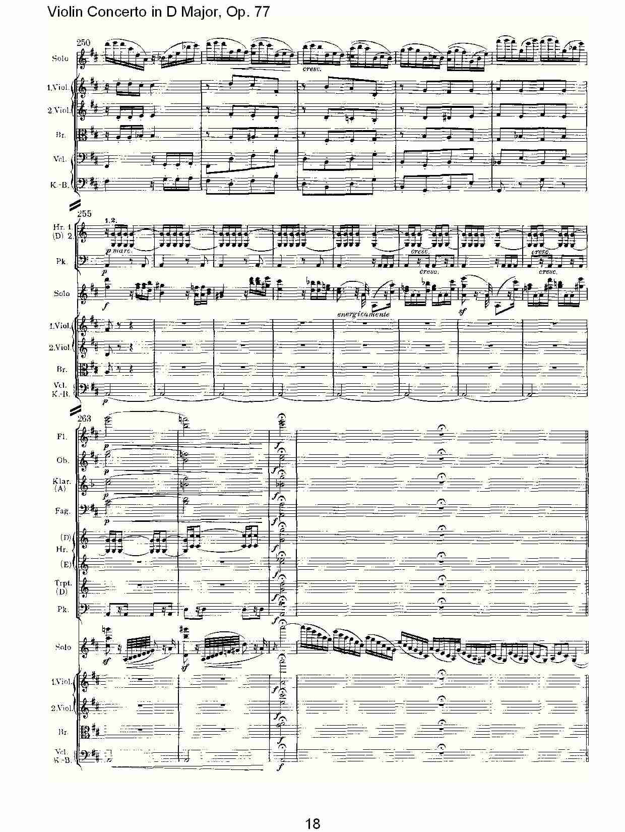 D大调小提琴协奏曲, Op.77第三乐章（四）总谱（图3）