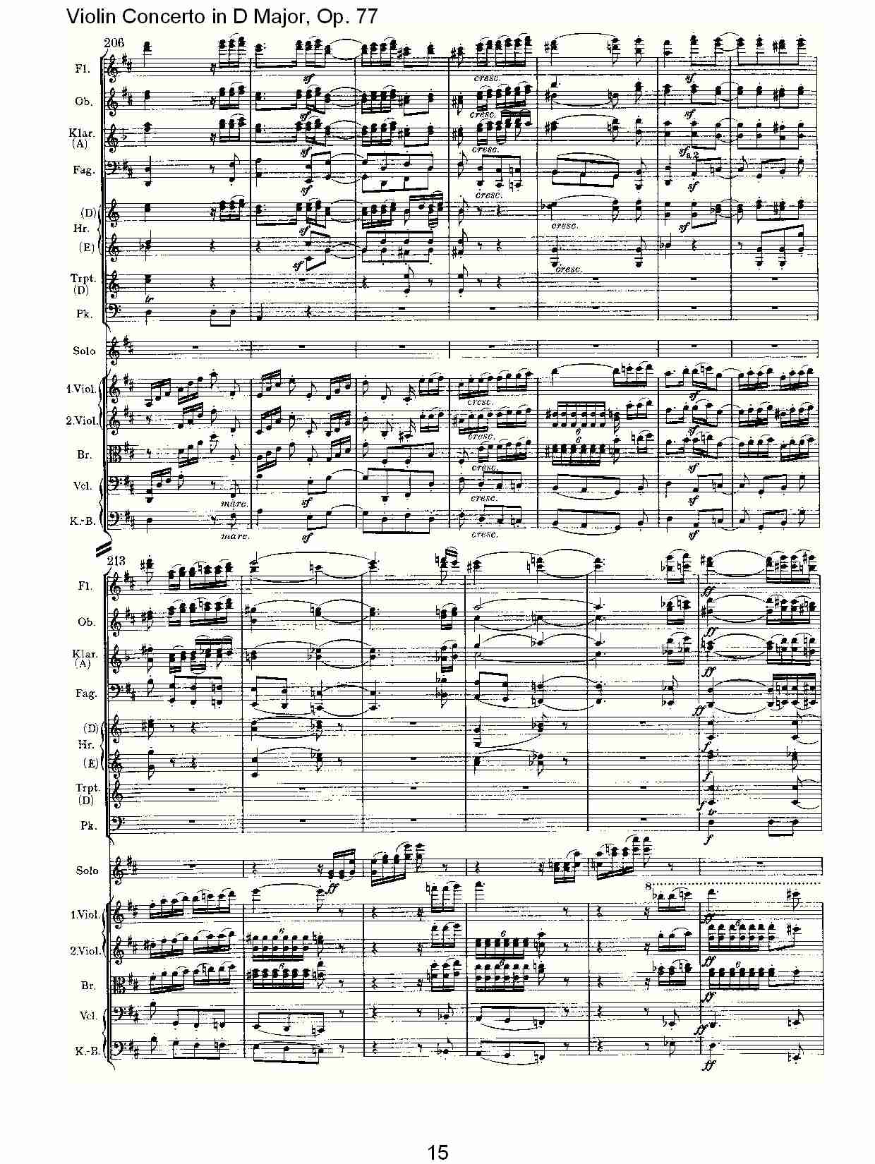 D大调小提琴协奏曲, Op.77第三乐章（三）总谱（图5）