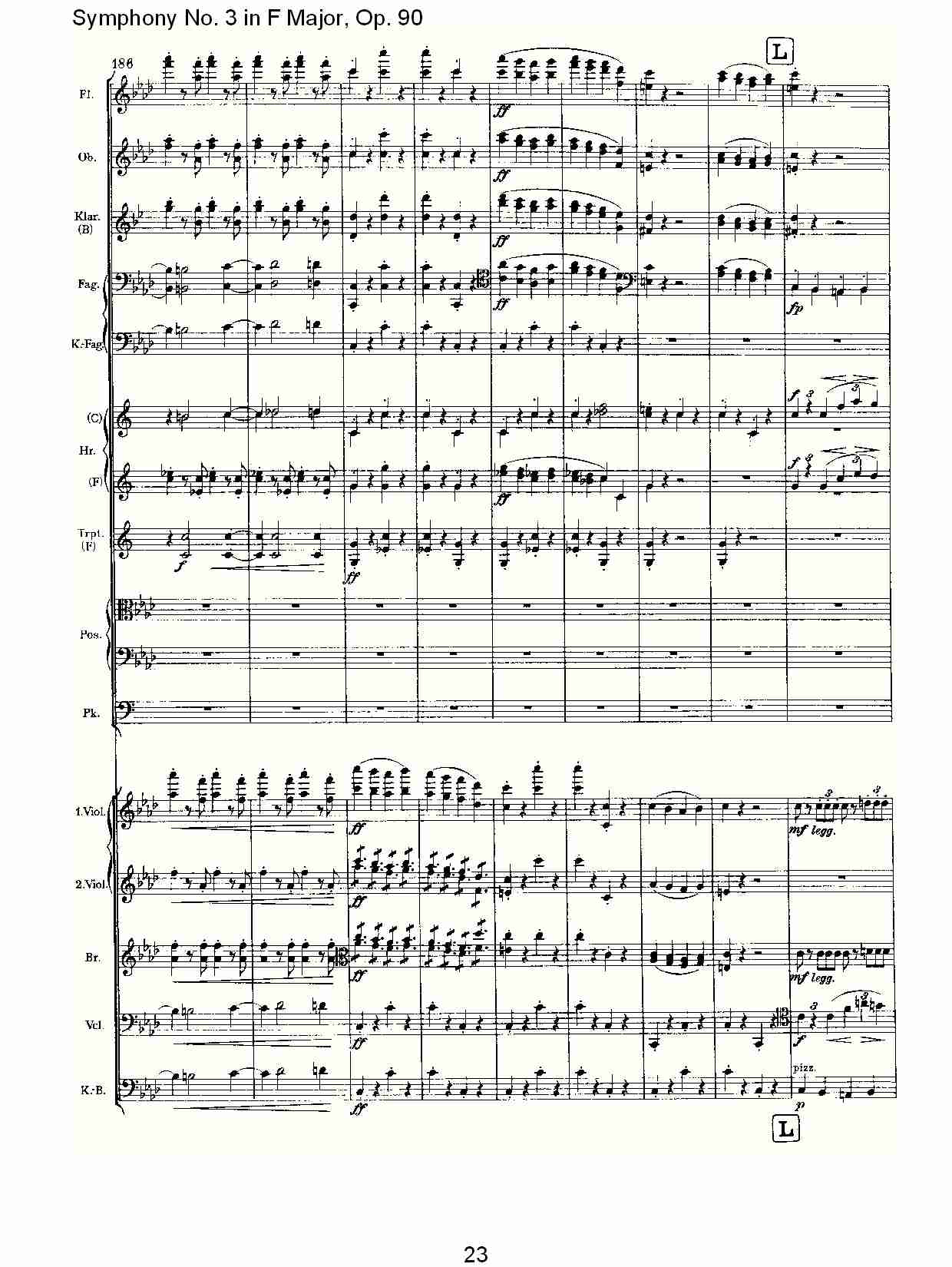 F大调第三交响曲, Op.90第四乐章（五）总谱（图3）