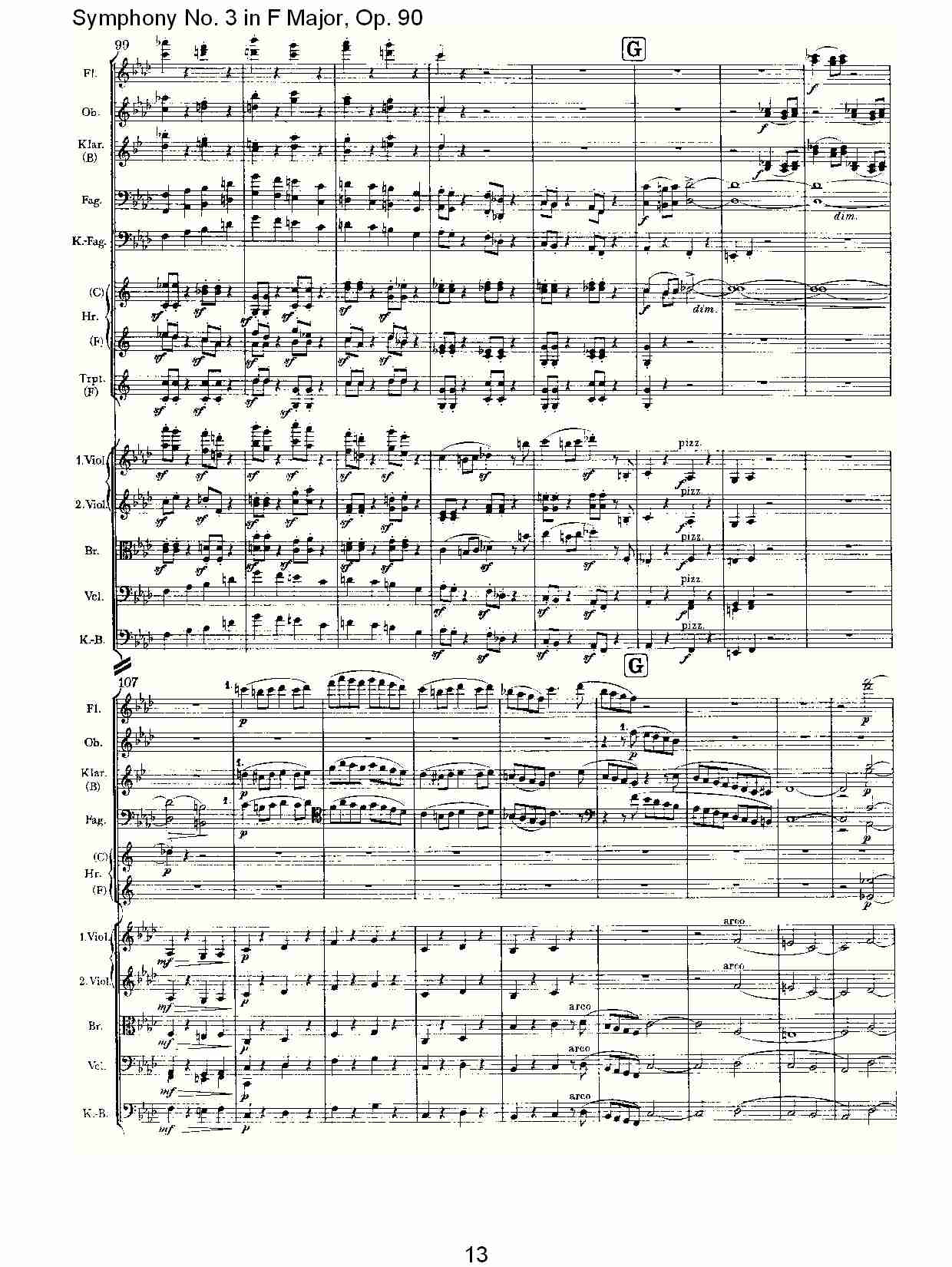 F大调第三交响曲, Op.90第四乐章（三）总谱（图3）