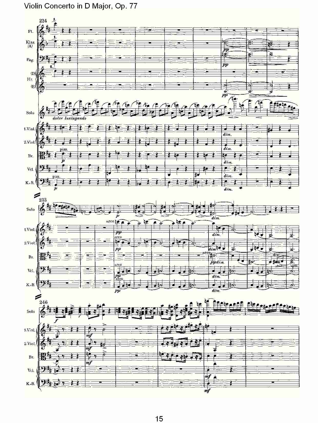 D大调小提琴协奏曲, Op.77第一乐章（三）总谱（图5）