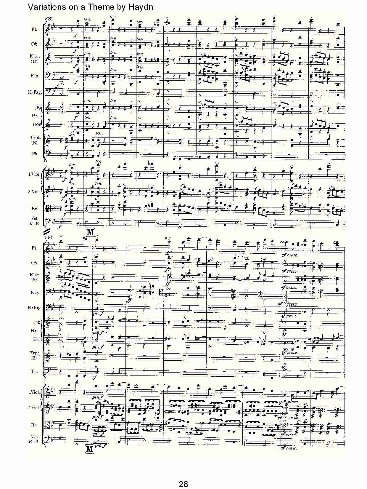 Variations on a Theme by Haydn   海顿主旋律变奏曲（六）总谱（图3）