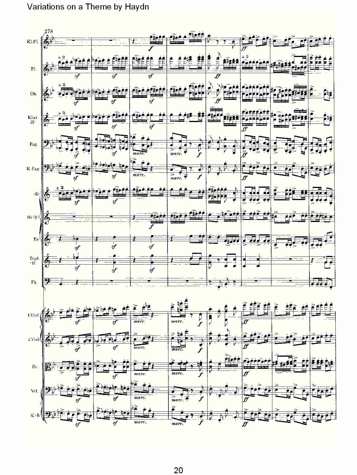Variations on a Theme by Haydn   海顿主旋律变奏曲（四）总谱（图5）