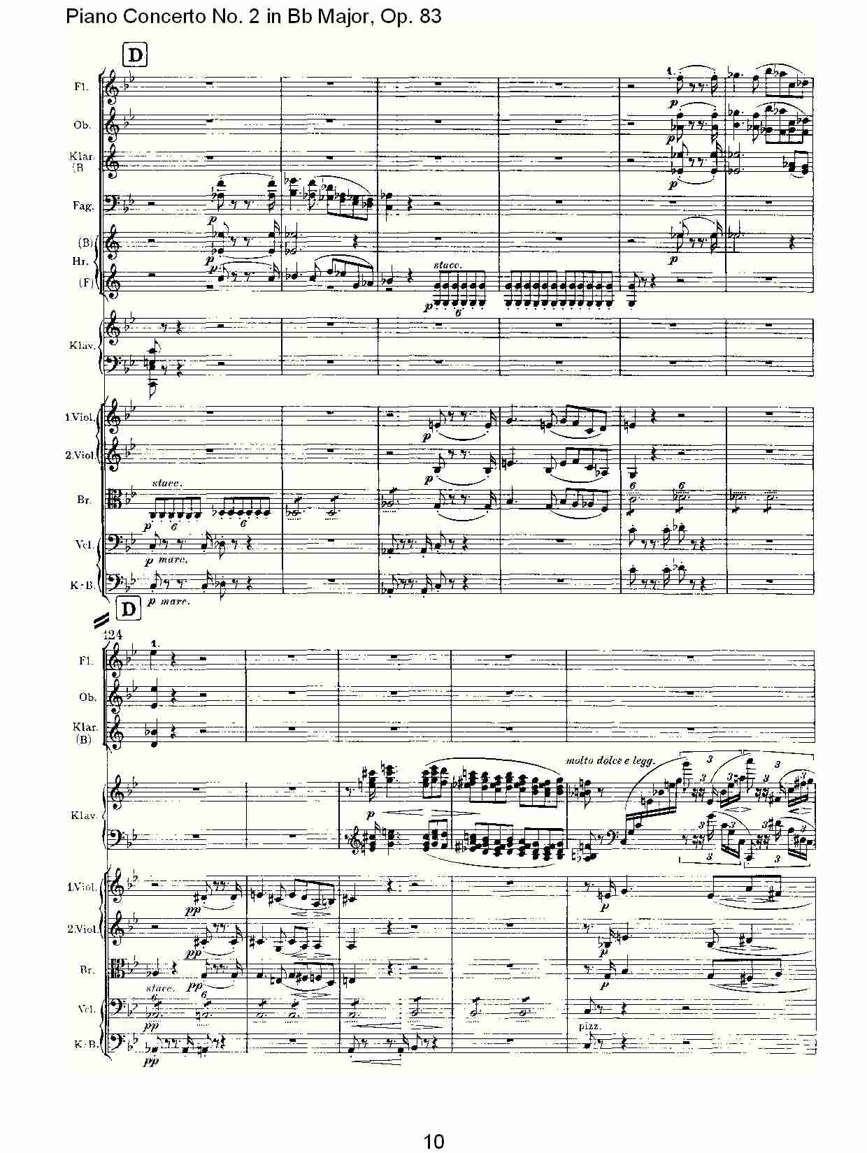Bb大调钢琴第二协奏曲, Op.83第一乐章（二）总谱（图5）