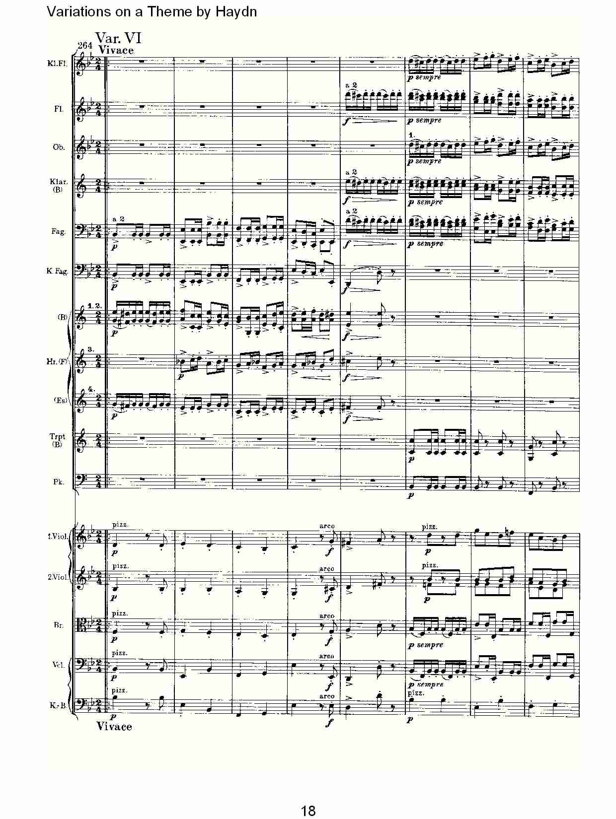 Variations on a Theme by Haydn   海顿主旋律变奏曲（四）总谱（图3）